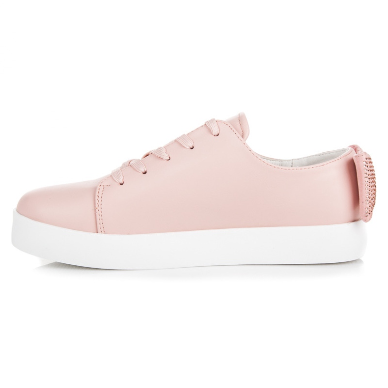 Vices Bundna Sneakers Med En Rosett rosa 1