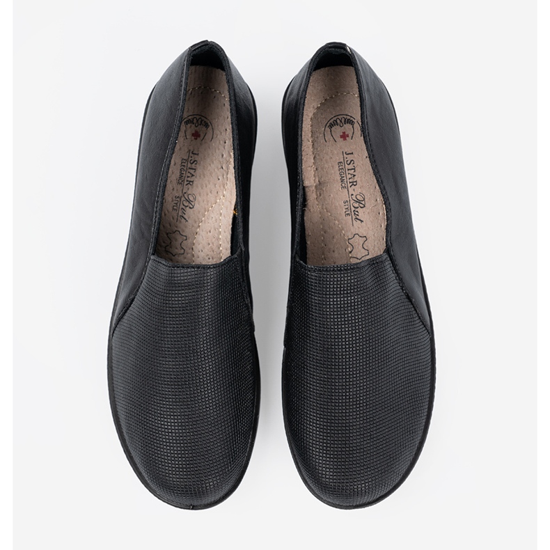 Shelvt Kvinnors svarta skor på plattformen 1