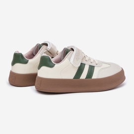 Boto Barnens sneakers på Beige-Green-plattformen Sopiaella 2