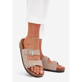 Boto Cortina Beige Slip-On sandaler för kvinnor 1