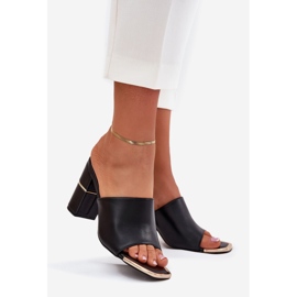 Boto Eleganta kvinnors flip flops på Black Raiza Post svart 1