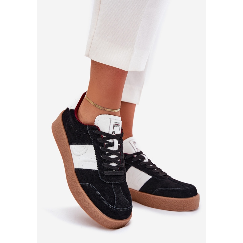 Women's Suede Sneakers Big Star av Daniel Lopez SS2D4021 Black svart 1