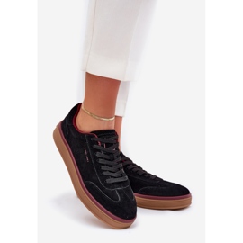 Women's Suede Sneakers Big Star av Daniel Lopez SS2D4006 Black svart 1