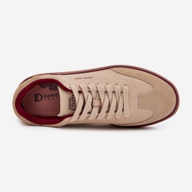 Women's Leather Sneakers Big Star av Daniel Lopez SS2D4007 Beige 2