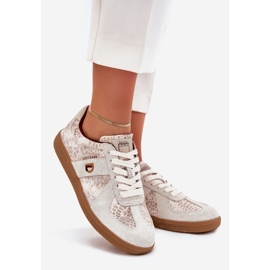 Women's Sneakers Big Star av Daniel Lopez SS2D4032 Animal Beige Mönster 1