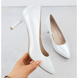 Höga klackar pumpar synbrne kvinnors Sergio Leone 1336 silver- 1