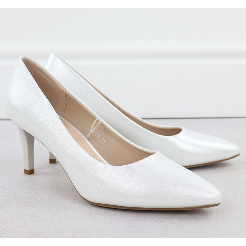 Höga klackar pumpar synbrne kvinnors Sergio Leone 1336 silver- 2