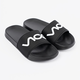 Shelvt Svart flip -flops med inskriptionen 1