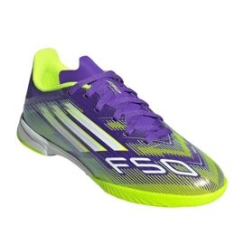 Adidas F50 League i JR JH7750 fotbollsskor purpur 1