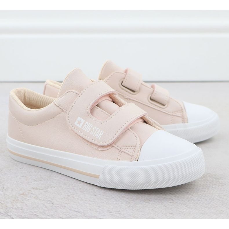 Big Star LL374072 rosa sneakers från ekologiskt läder rosa läder 2