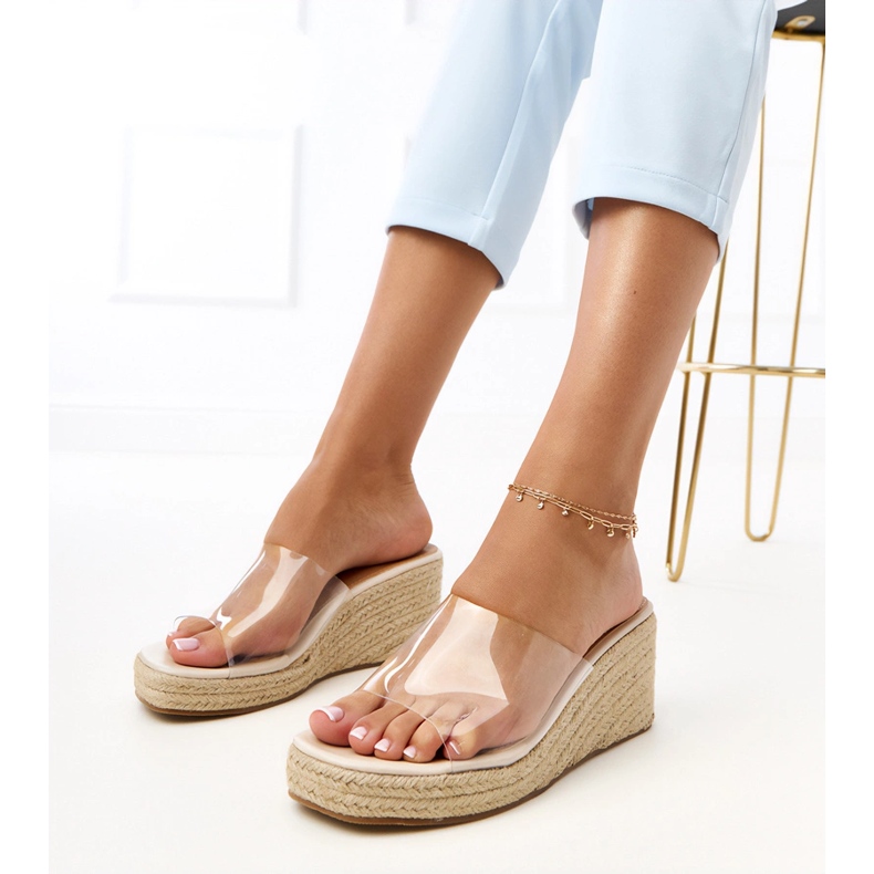 Transparenta Espadrilles Flip Flops Felicity färglös 1