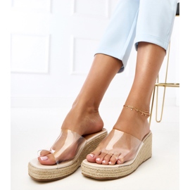 Transparenta Espadrilles Flip Flops Felicity färglös 2
