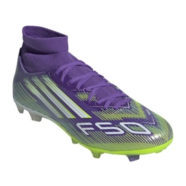 Adidas F50 League FG/MG Mid fotbollsskor i JI0886 purpur 1