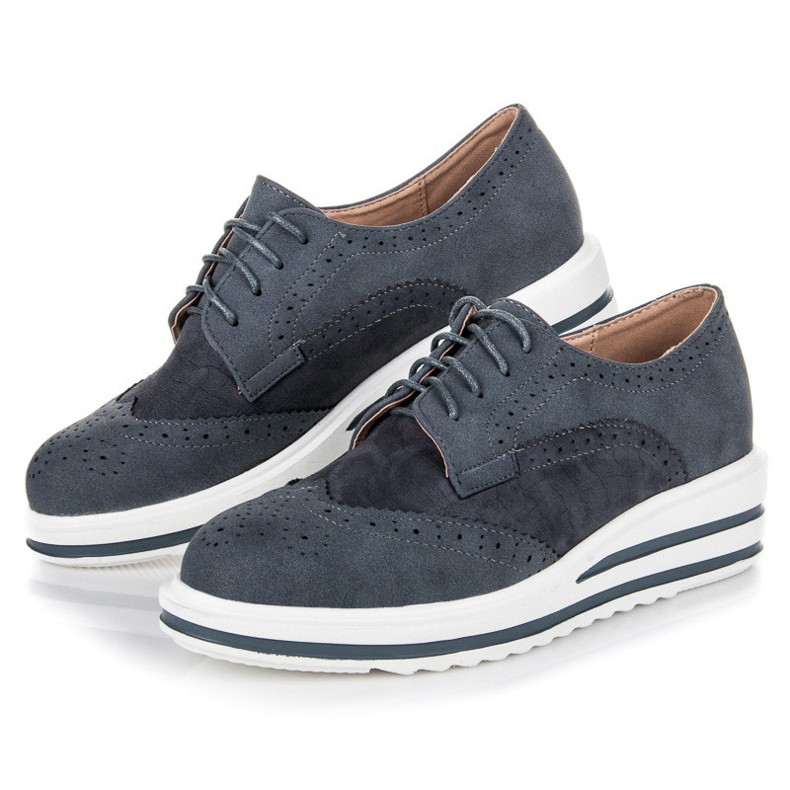 Vices Snörskor i mocka grå 1