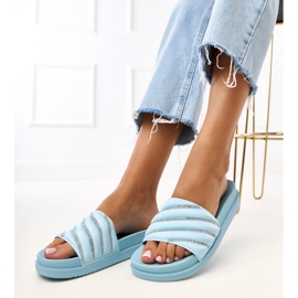 Blå flip flops med Cardon Zircons 2