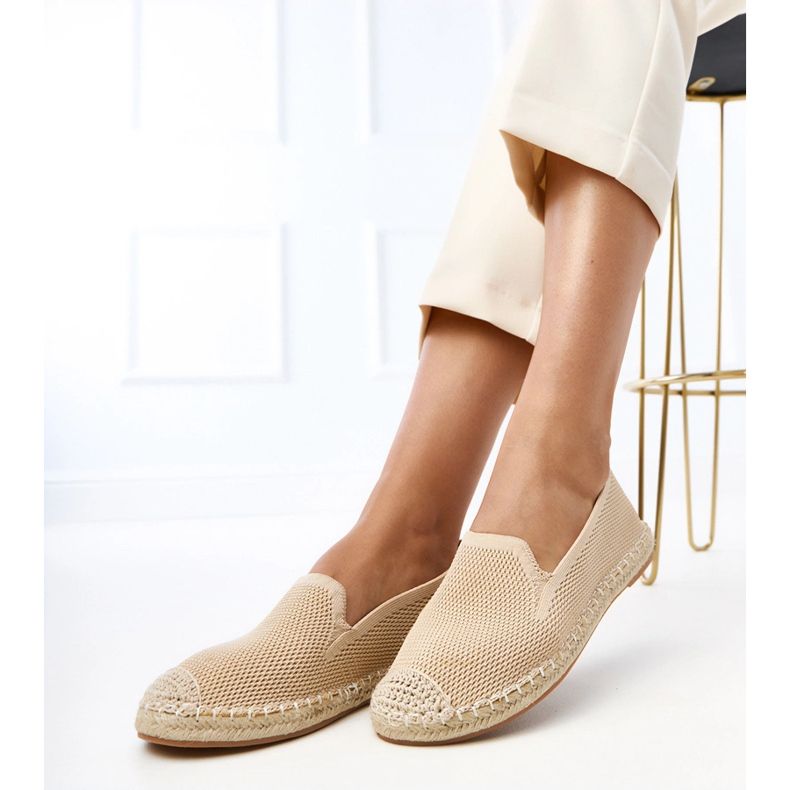 Beige Espadrilles på Luna -plattformen 2