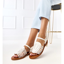 Vita sandaler av romerska platt everlay 1