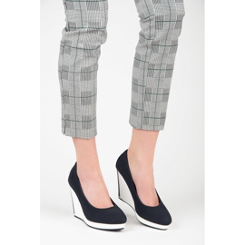 Vices Marinblå wedge pumps 2