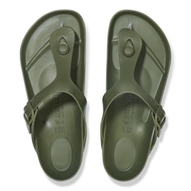 Mäns flip -flops Birkenstock Gizeh Eva 1019143 Green grön 2