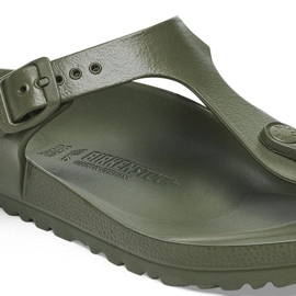 Mäns flip -flops Birkenstock Gizeh Eva 1019143 Green grön 4