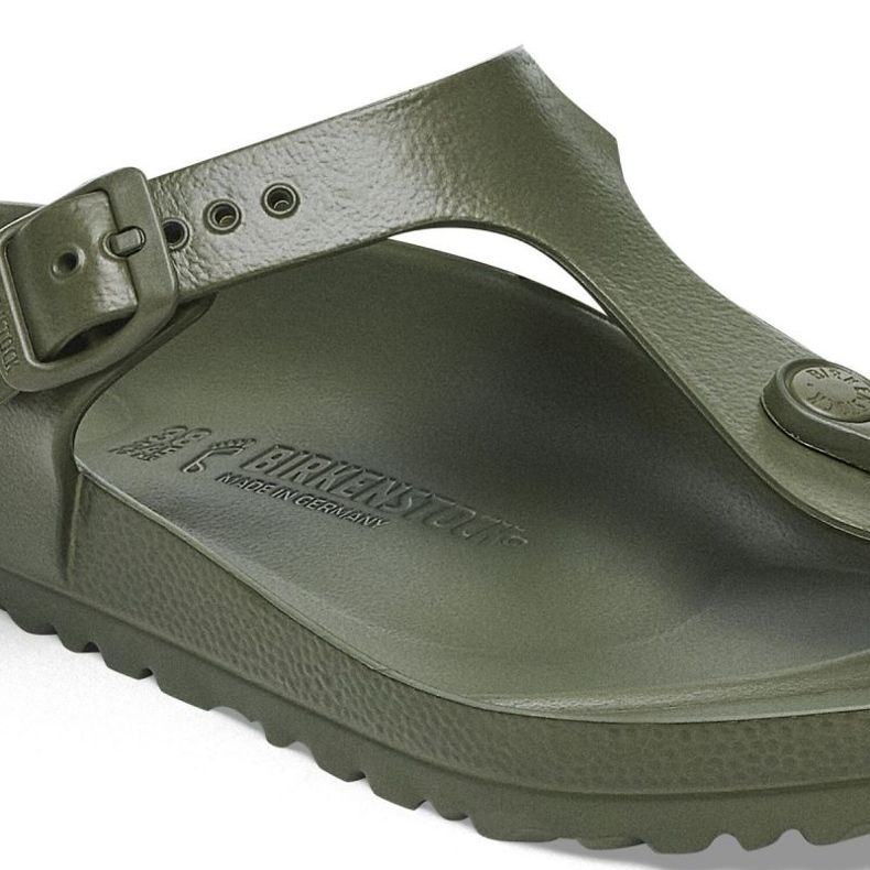 Mäns flip -flops Birkenstock Gizeh Eva 1019143 Green grön 4
