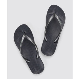 Kvinnors ipanema flip -flops anatomica 81030 BB624 svart grå 3