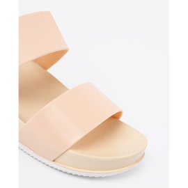 SHELOVET Bekväma Beige tofflor 1