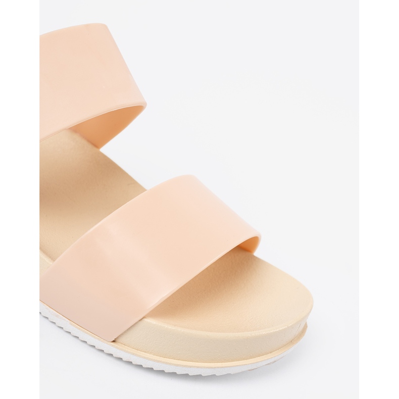 SHELOVET Bekväma Beige tofflor 1