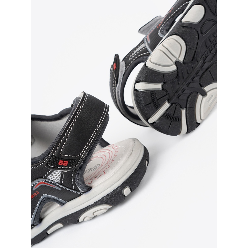 Shelvt Svarta pojkar sandaler 1