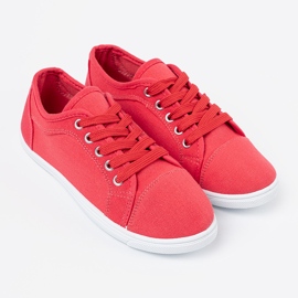 Shelvt Röda snörda sneakers 2