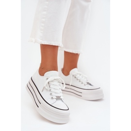 Boto Kvinnors sneakers på den massiva plattformen White Marinae vit 2