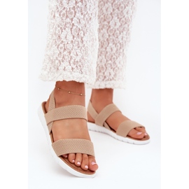 Boto Klassiska kvinnors sandaler förbannade Beige Felira 2