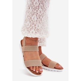 Boto Klassiska kvinnors sandaler förbannade Beige Felira 1