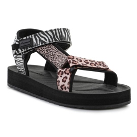 Sandaler D.Franklin Forest High Strips Animal Print DFSH404002-ABLA svart 1