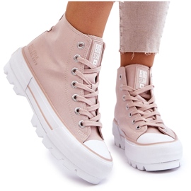 Naken Big Star Sneakers för kvinnor LL274157 rosa 3