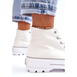 Kvinnors sneakers på Big Star LL274156 White Platform vit 2