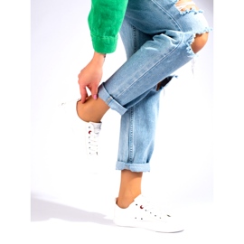 Big Star JJ274001 Kvinnors låga sneakers vit 2