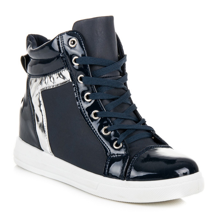 Emaks Lackade sneakers blå 1