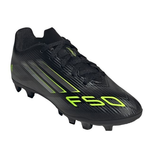 Adidas f50 klubb fg/mg jr ji0028 fotbollsskor svart 1