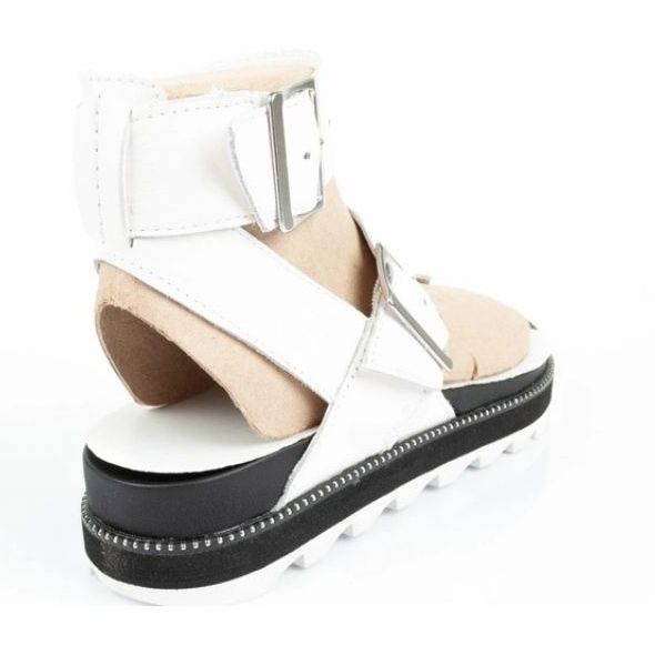 Kvinnors sandaler Sorel NL6272-125 flip-flops vit 4