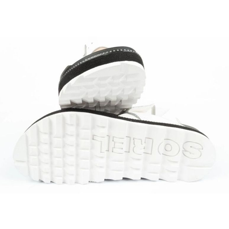 Kvinnors sandaler Sorel NL6272-125 flip-flops vit 6