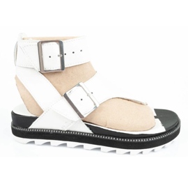 Kvinnors sandaler Sorel NL6272-125 flip-flops vit 8