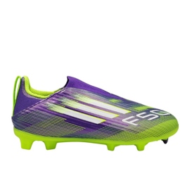 Adidas f50 liga ll fg/mg jr jh7743 fotbollsskor violett 1
