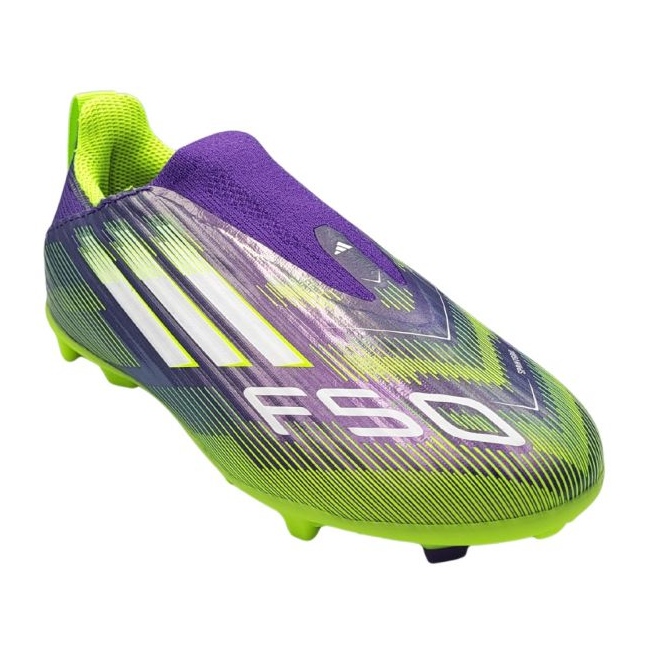 Adidas f50 liga ll fg/mg jr jh7743 fotbollsskor purpur 2