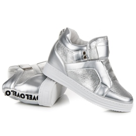 Muto Kardborre sneakers i silver grå 1