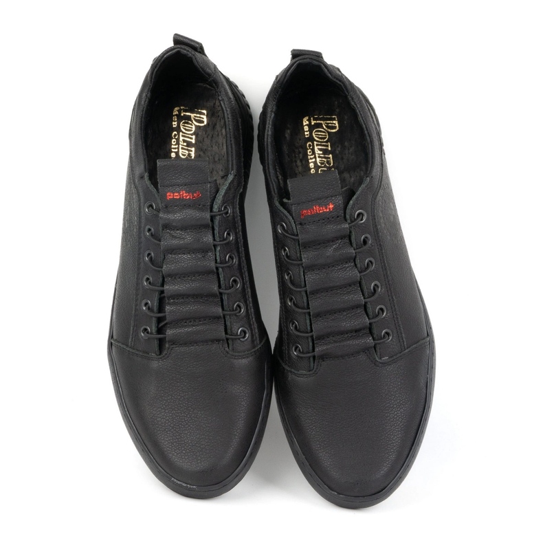 Polbut Herrskor i läder 2121/2 svart 3