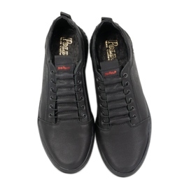 Polbut Herrskor i läder 2121/2 svart 10