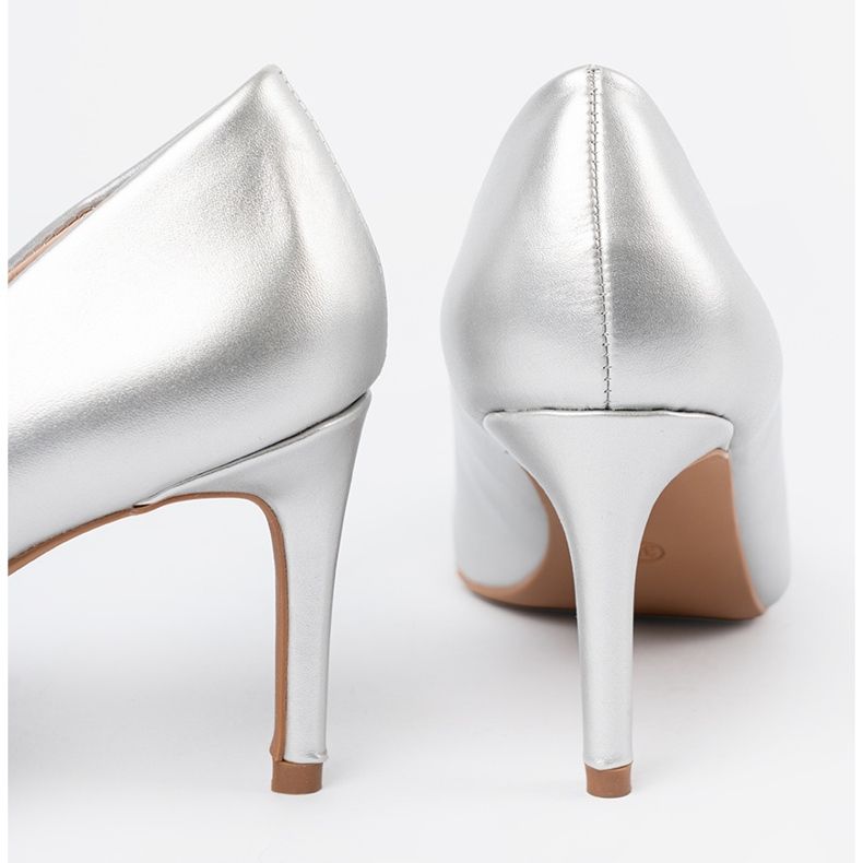 Seastar Silver Classic High Heels med en näsa i en Spitz silver- 1