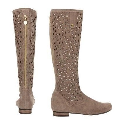 Olivier Kvinnors mörka beige öppnade stövlar 5