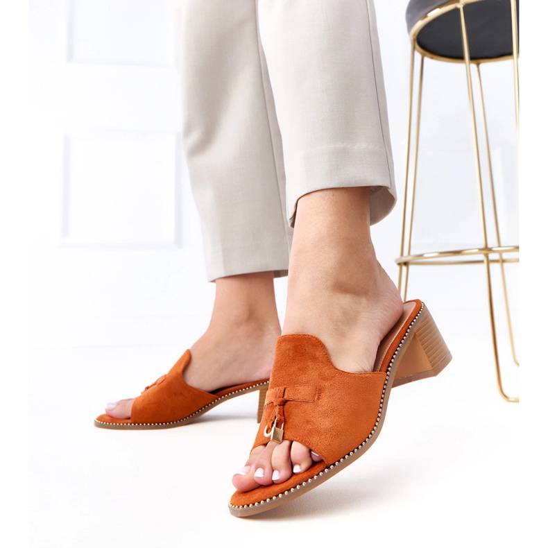 Brun flip -flops på björkprydnaden 2